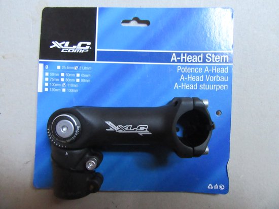 XLC - A-Head stuurpen  - 31,8mm  110mm - Zwart