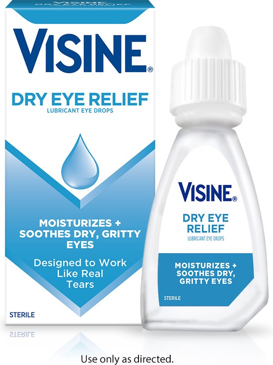 Visine Dry Eye Relief XL - Gouttes pour les yeux pour les yeux contre les  yeux... | bol.com
