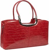 Daniele Donati  Handtas - Rood - Croco print