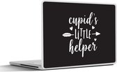 Laptop sticker - 10.1 inch - Quotes - Spreuken - Cupid's little helper - 25x18cm - Laptopstickers - Laptop skin - Cover