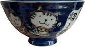 Kawaii Bowls - Lucky Cat Kom - blauw - 11.2 x 6cm - 250ml