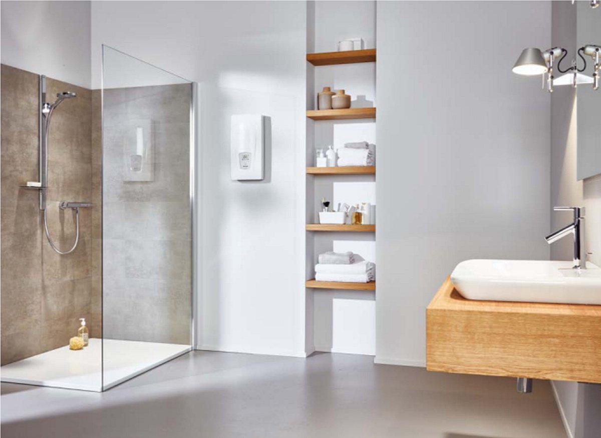 Doorstroom verwarmer, Clage comfortmodel DEX Next 400 volt | Instelbaar: (18, 21, 24, 27kW) | 9,2 | 10,7 | 12,3 | 13,8 l / min | tussen 20°C en 60°C instelbaar | Doorstromer | Boiler | Douche, badkuip, wastafel, Gootsteen,Wastafel