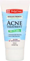 De La Cruz - Ointment - Acne Treatment with 5% Sulfur - Regular Strength -Acnebehandeling - Anti-Acne - Tegen Mee-eters en Grove Poriën - Onzuivere huid - 74 g