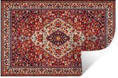 Stickers muraux - Tapis Persan - Tapis - Motifs - Rouge - 120x80 cm - Film Adhésif