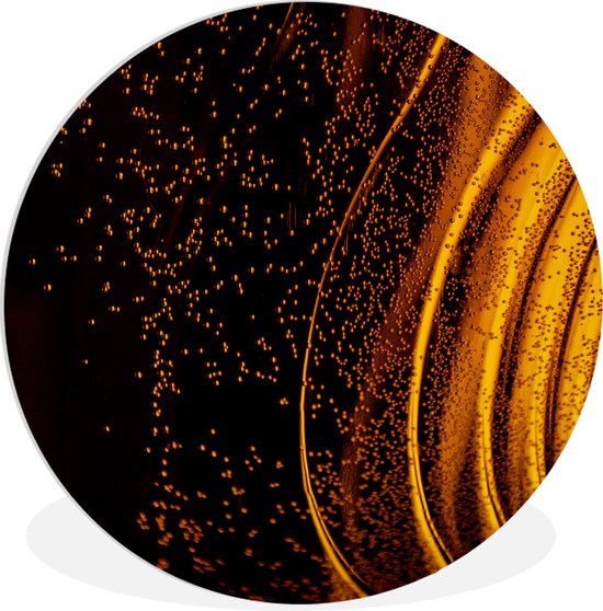 Vue rapprochée de la bouteille de bière cercle mural assiette en plastique ⌀ 30 cm - impression photo sur cercle mural / cercle vivant (décoration murale)