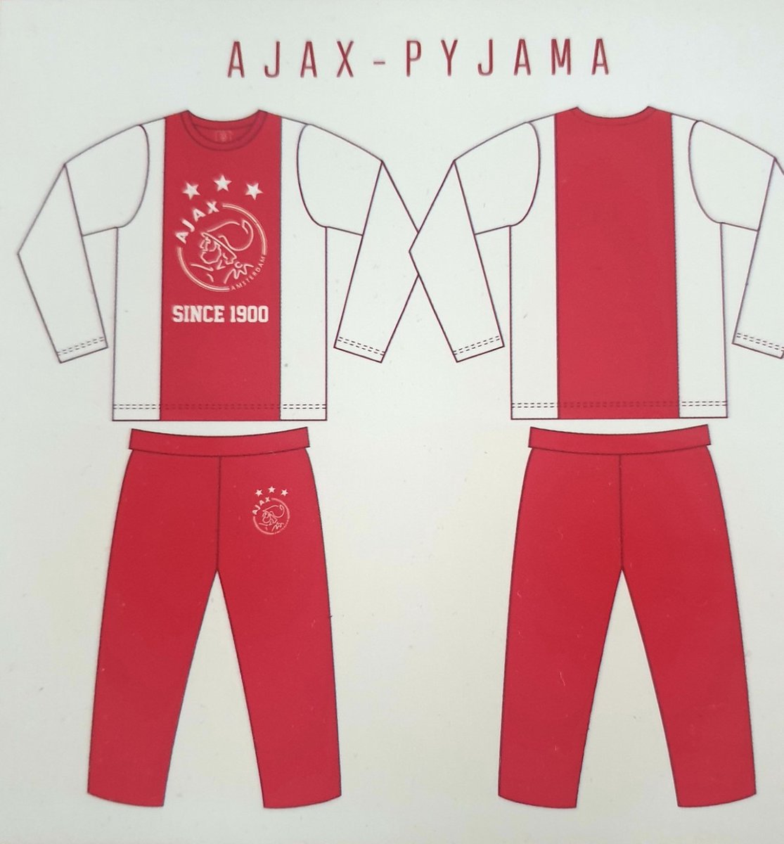 Ajax Pyjama - Maat 116/122