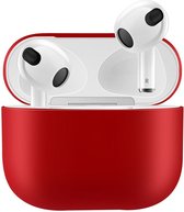 Hoesje Rood geschikt voor Apple AirPods 3 Flexibel Zacht Siliconen