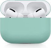 Jumada's hoesje geschikt voor Apple AirPods Pro - Soft Case - Cover - Onepiece - Siliconen - Mint