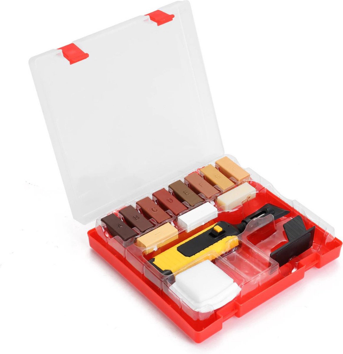 Kit de réparation de stratifié et de bois - 11 couleurs, piles et  accessoires inclus