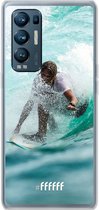 6F hoesje - geschikt voor OPPO Find X3 Neo -  Transparant TPU Case - Boy Surfing #ffffff