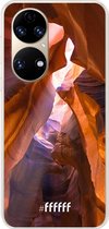 6F hoesje - geschikt voor Huawei P50 -  Transparant TPU Case - Sunray Canyon #ffffff