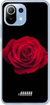 6F hoesje - geschikt voor Xiaomi Mi 11 Lite -  Transparant TPU Case - Radiant Rose #ffffff