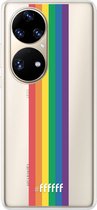 6F hoesje - geschikt voor Huawei P50 Pro -  Transparant TPU Case - #LGBT - Vertical #ffffff