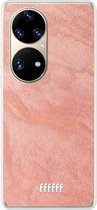 6F hoesje - geschikt voor Huawei P50 Pro -  Transparant TPU Case - Sandy Pink #ffffff