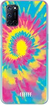 6F hoesje - geschikt voor OPPO A72 -  Transparant TPU Case - Psychedelic Tie Dye #ffffff