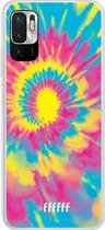 6F hoesje - geschikt voor Xiaomi Redmi Note 10 5G -  Transparant TPU Case - Psychedelic Tie Dye #ffffff