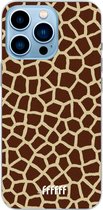 6F hoesje - geschikt voor iPhone 13 Pro - Transparant TPU Case - Giraffe Print #ffffff