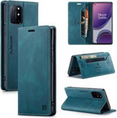 Luxe Flip Case met RFID Bescherming Kaarthouder en Magneetsluiting voor OnePlus 8T _ Blauw