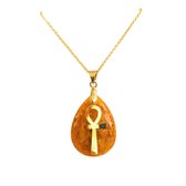 Ketting- 24 karaat Goud - Golden Healer - Symbool - Ankh -Luxe Ketting – Spiritueel