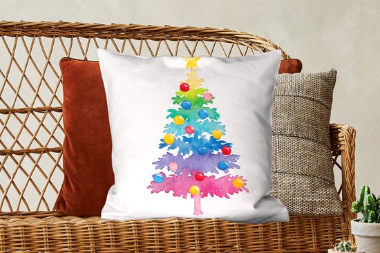 Dessin de Noël sapin de Noël aux couleurs vives