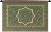 Tapisserie - Tapisserie persane - Tapis - Mandala - Vert - 60x40 cm - Tapisserie