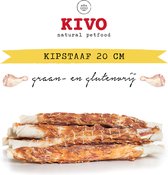 Kivo Petfood - Hondensnack Kipstaaf 20 cm 500 gram - Graanvrij en Glutenvrij