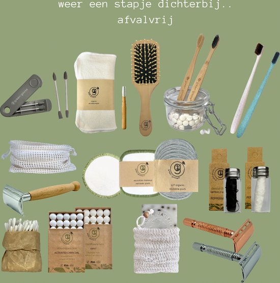 green-goose® Baby Bamboe Pakket XL - Haarverzorging Baby - Duurzaam - Baby Borstels - Baby Kam van Merkloos — afbeelding 5