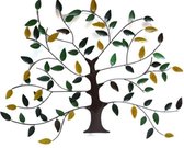 Floz levensboom - wanddecoratie - gerecycled ijzer - 73 x 81 cm - fairtrade