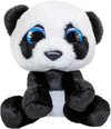foto van Lumo Stars Knuffelpanda Pan 15 Cm Wit/zwart