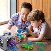 Dreamon Take Apart dinosaurus speelgoed met kooi elektrische boor, dinosaurus speelgoed voor jongens meisjes STEM bouw dinosaurus cadeau voor kinderen