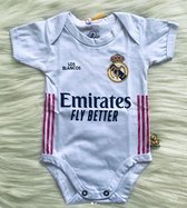 New Limited Gold Edition Real Madrid romper Home jersey 100% cotton | Size M | Maat 74/80