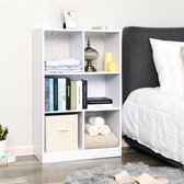 InHomeXL Telscop Boekenkast 5 Vakken Wit