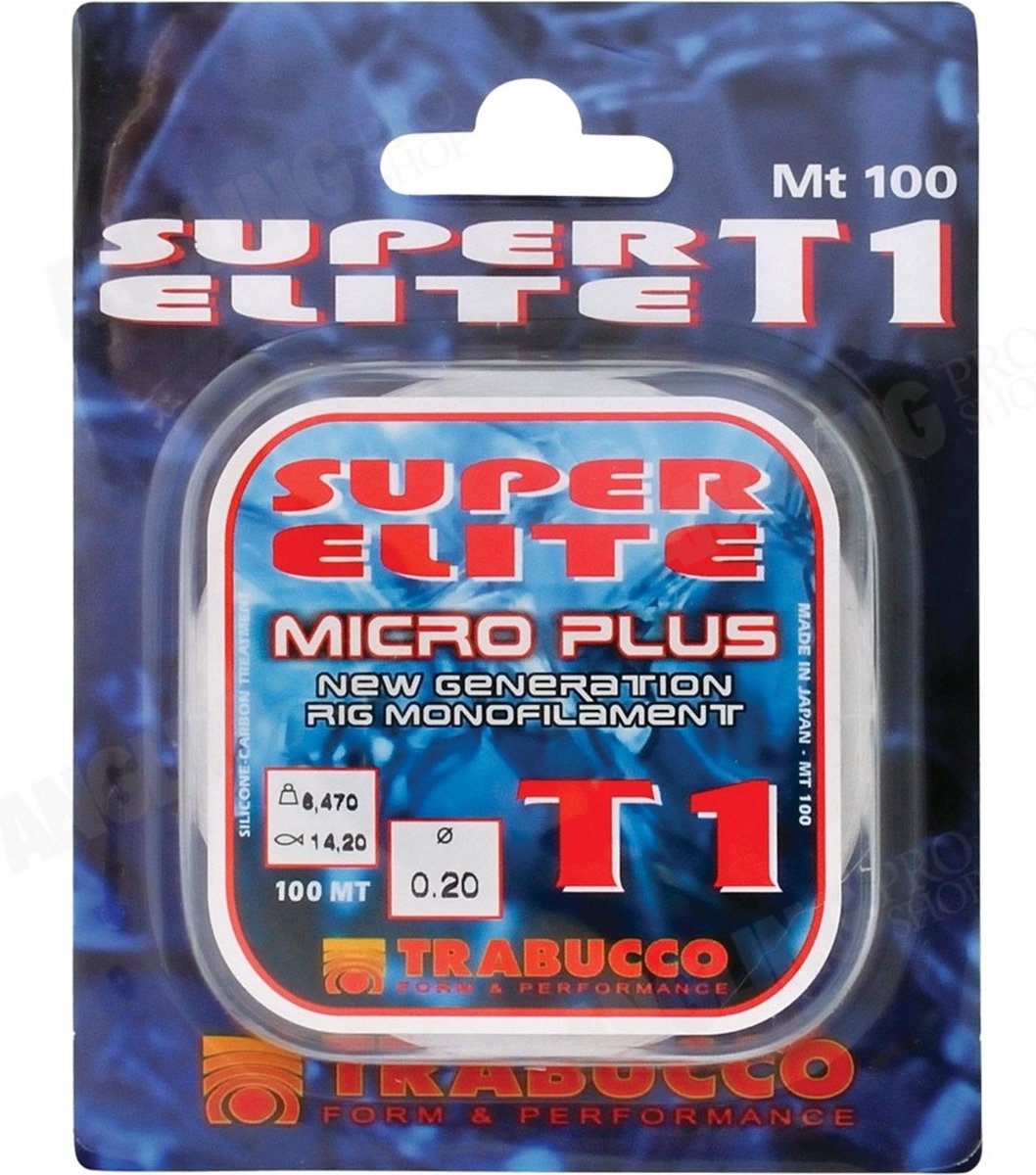 Trabucco T1 Super Elite Micro Plus 100m - Maat : 0.10mm