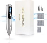 Laser plasma pen | Huidverzorging | Wratten verwijderaar | Pigmentplekken verwijderaar |Ouderdomsvlekken | Moedervlek verwijderaar | Incl 1 grove en 25 fijne naalden | Zilver| laser plasma pe