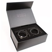 BLACK BOX | Noak | Dubbellaags natuurstenen armband |geschenkset