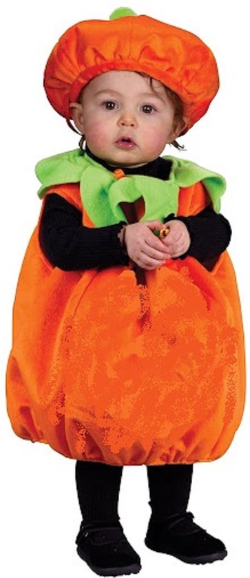 Kinderkostuum Little Pumpkin Pompoen outfit met muts tot 6j Halloween