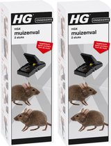 HGX Mousetrap - Pesticide efficace et hygiénique contre les Souris - 2 x 2 pièces !