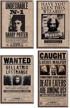 HARRY POTTER - Wanted - 4 Magnets Set