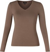 YEST Yare Essential Jersey Shirt - Dark Taupe - maat 48