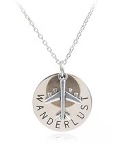 Travel Ketting Wanderlust Vliegtuig Reis-sieraad Zilver/Goud kleurig Traveling cadeau | traveldutchie