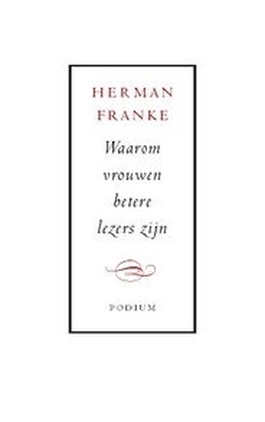 Cover van het boek 'Waarom vrouwen betere lezers zijn' van Herman Franke