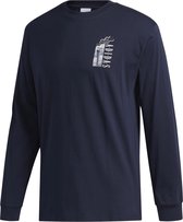 adidas Performance Ls Torch Tee T-shirt Mannen blauw L.