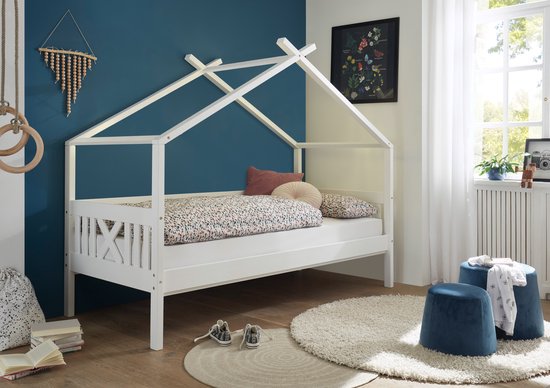 Detecteerbaar gemiddelde sofa Begabino - Kinderbed Juletta - 90x200 - Wit - Bed voor kinderen | bol.com