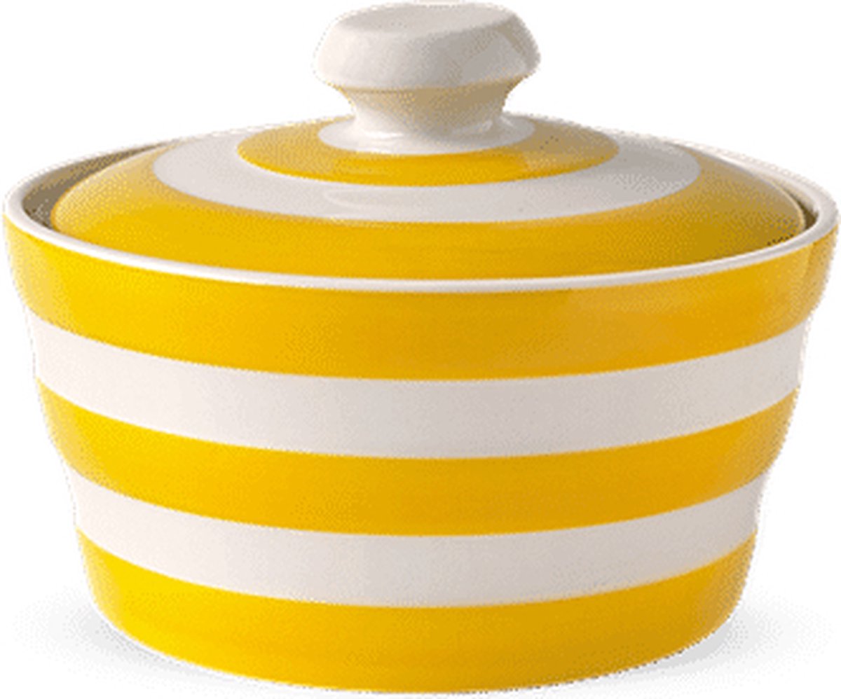Cornishware Yellow Butterdish botervloot 14 cm geel servies vrolijk servies Pasen