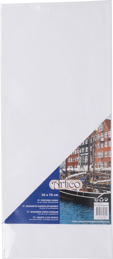 Ondergedompeld Verrast Alvast Artico Canvas Schildersdoek | 30 x 70 cm | bol.com