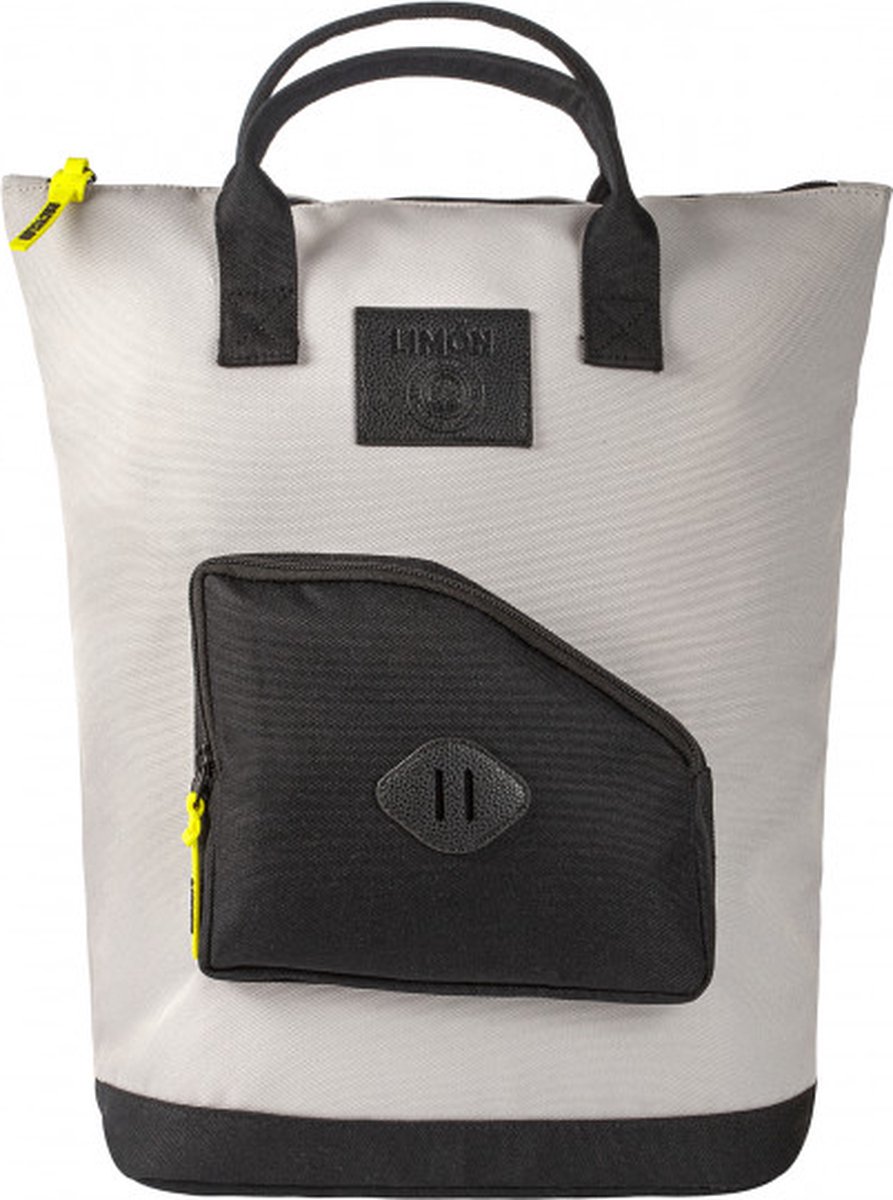 LIMÓN Saola Duurzame Rugzakken - Lichtgrijs - Gerecycled PET - Waterafstotend - Met Laptopvak - Inhoud 26 liter