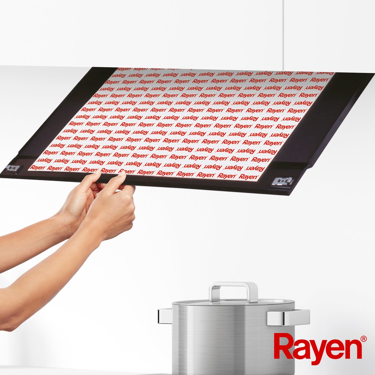 Rayen Vetfilter voor Afzuigkap - 57 x 47 cm - Op maat te knippen - inc handschoenen voor veilige instalatie