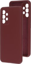 Mobiparts Siliconen Cover Case Samsung Galaxy A33 5G (2022) Plum Rood hoesje