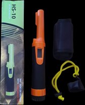 Pinpointer 100% Water-proof Oranje Metaaldetector geschikt voor onderwater met led licht / geluid Functie - Zichtbaar digitaal display - voor volwassenen als kinderen beginnend tot gevorderd bodemvondsten