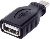 Renkforce USB 2.0 Adapter [1x USB-C stekker - 1x USB 2.0 bus A] rf-usba-10 Met OTG-functie, Vergulde steekcontacten